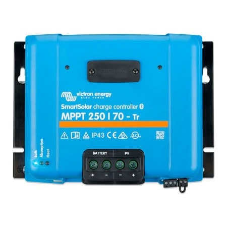 Inverters R Us Victron Energy SmartSolar Charge Controller, MPPT 250V/70-Tr Screw Connection VE.Can, Blue, Aluminum SCC125070421